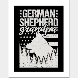 German Shepherd Grandpa Posters and Art